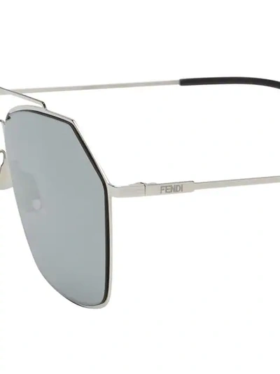 Shop Fendi Eyewear  Air Sunglasses - Metallic