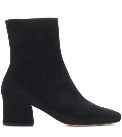 Shop Dorateymur Sybil Leek Suede Ankle Boots In Black