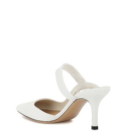 Shop The Row Gala Twist Leather Mules In White