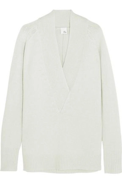 Iris And Ink Woman Oversized Cashmere Sweater Mint In Mint