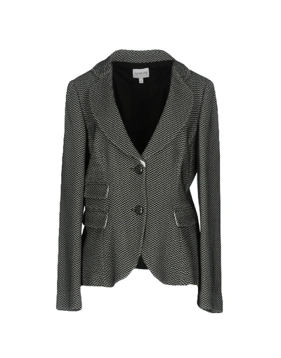 Shop Armani Collezioni Suit Jackets In Black