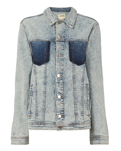 Shop L Agence Denim Karina Oversized Denim Jacket