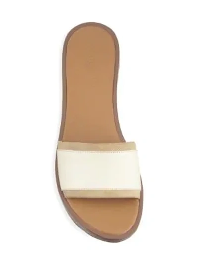 Shop See By Chloé Robin Leather Platform Wedge Mules In Vanilla