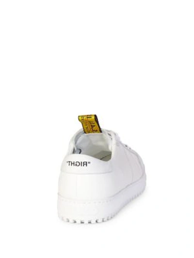 Shop Off-white Belt Leather Low-top Trainers In White