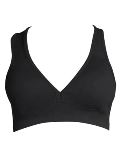 Shop Beyond Yoga Supplex Lift & Support Bra In Jet Black