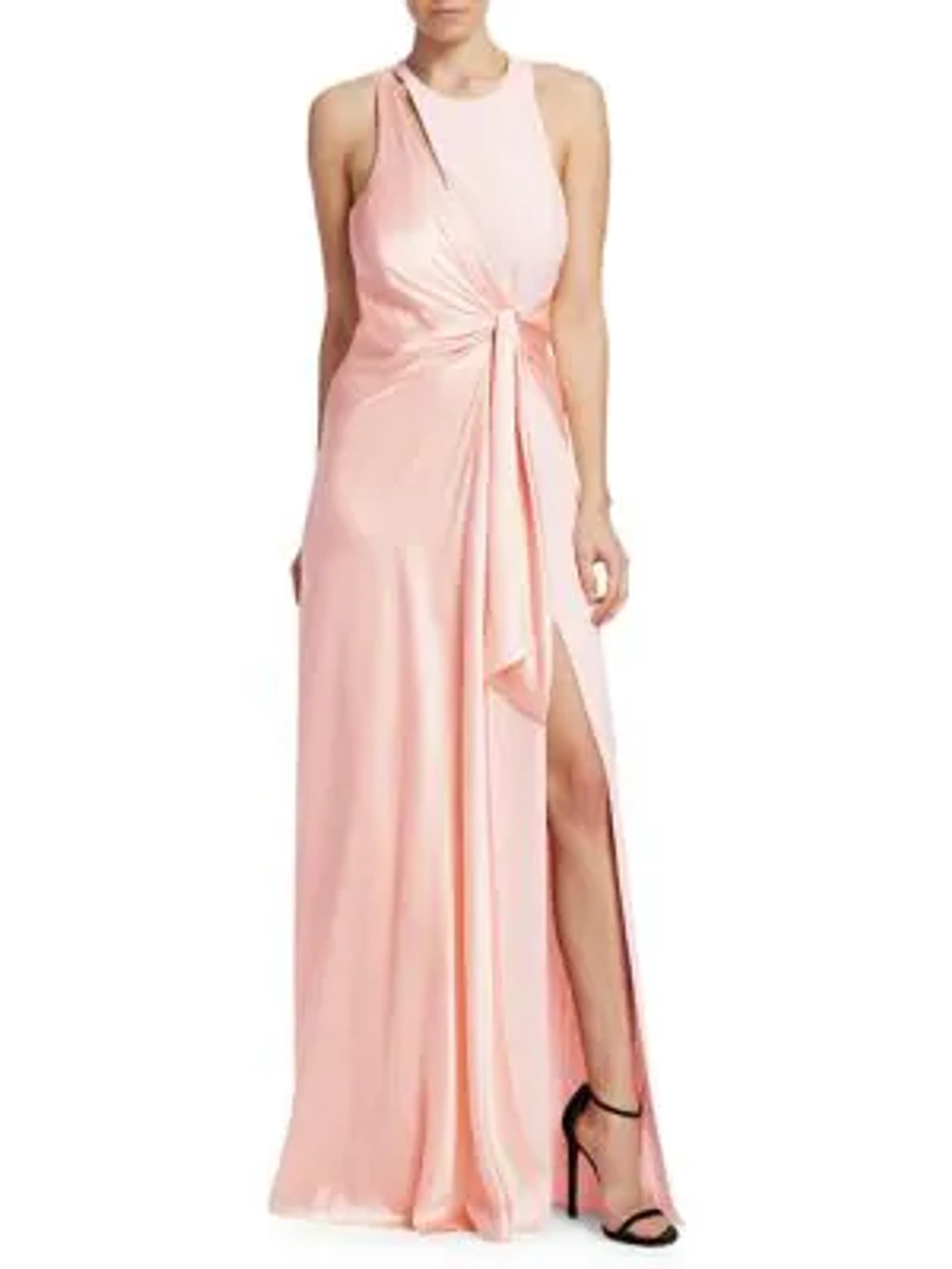 Cinq A Sept Clemence Neck Detail Gown In Navy ModeSens