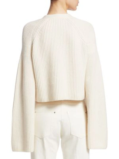 Shop Elizabeth And James Cabot Cotton Cardigan In Ivory