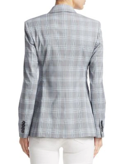 Shop Theory Maple Check Power Blazer In Multi