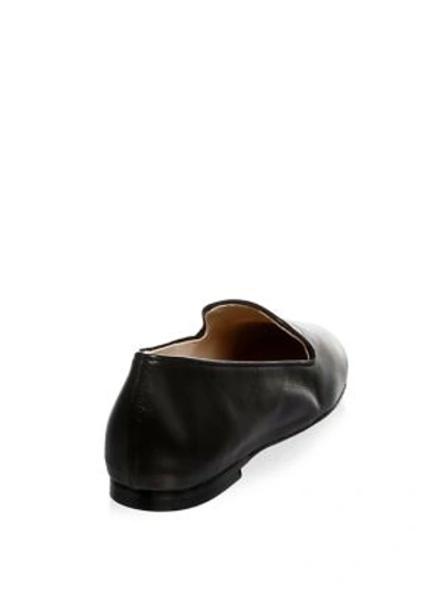 Shop Stuart Weitzman Myguy Loafer Flat In Black