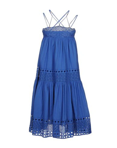 Shop Plein Sud Jeanius Knee-length Dress In Blue