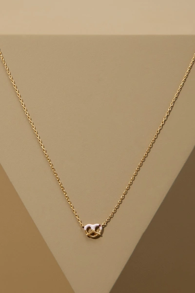 Shop Marc Jacobs Dipped Pretzel Pendant Necklace