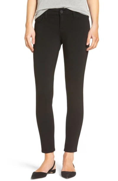 Shop Kut From The Kloth Donna Ponte Knit Skinny Jeans In Black