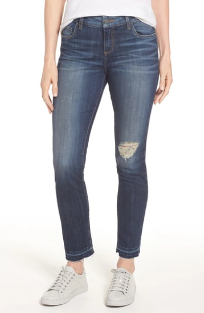 Shop Kut From The Kloth Ripped Reese Straight Leg Ankle Jeans In Musical