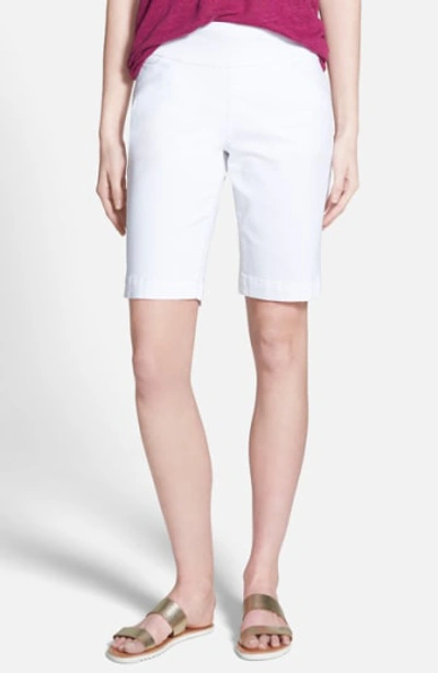 Shop Jag Jeans 'ainsley' Slim Bermuda Shorts In White