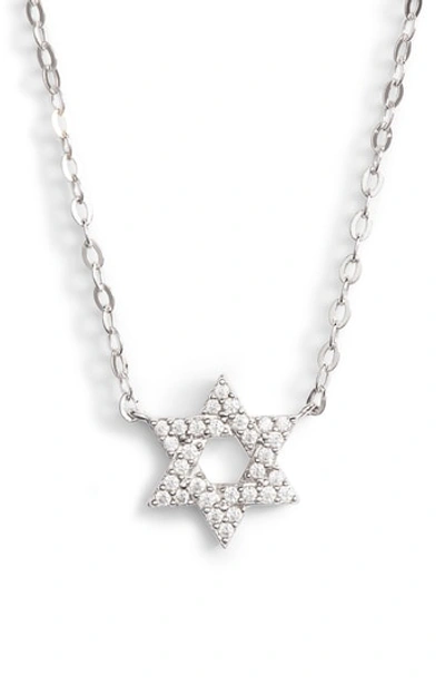 Shop Nadri Reminisce Star Of David Pendant Necklace In Silver