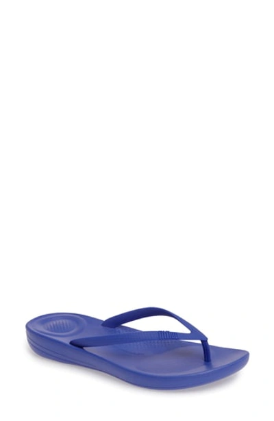 Shop Fitflop Iqushion Flip Flop In Royal Blue