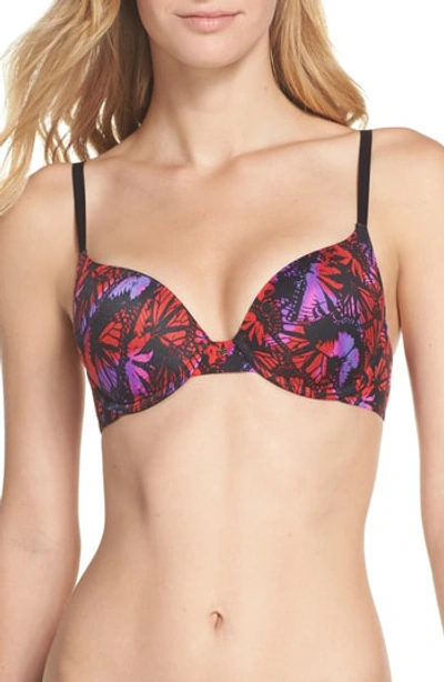 Shop Betsey Johnson 'forever Perfect' Underwire Demi Bra In Butterfly Kisses