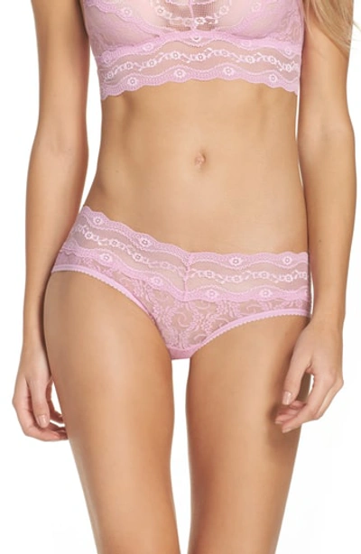 Shop B.tempt'd By Wacoal 'lace Kiss' Hipster Briefs In Pastel Lavender