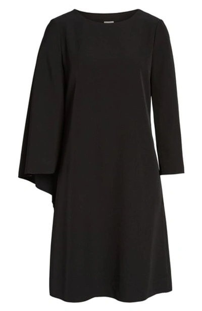Shop Anne Klein Cape Sheath Dress In Black