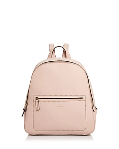 Shop Kate Spade New York Layden Street Izzy Leather Backpack In Warm Vellum Nude/gold