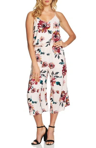 Shop 1.state Floral Print Jumpsuit In Pink Opal