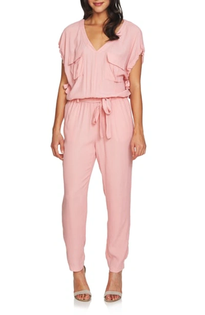 Shop 1.state Blouson Jumpsuit In Rose Nectar