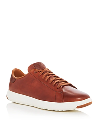 Shop Cole Haan Grandpro Lace Up Tennis Sneakers In Brown