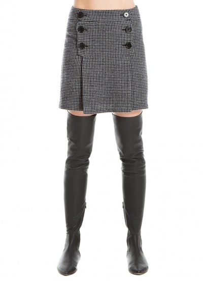 Shop Leon Max Houndstooth Check Skirt