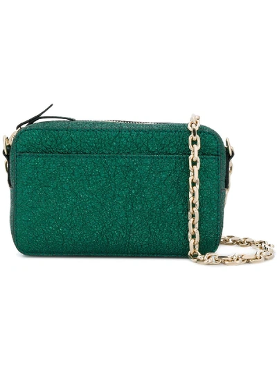 Shop Red Valentino Textured Shoulder Bag - Green