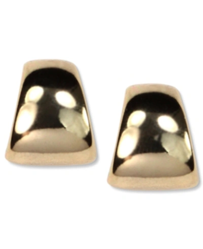Shop Anne Klein Gold-tone Button Post Earrings