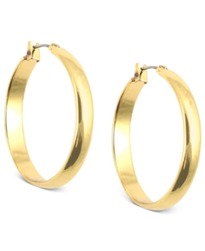 Shop Anne Klein Hoop Earrings, 1.25" In Gold