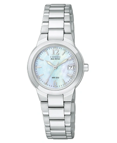 Shop Citizen Women's Eco-drive Sport Stainless Steel Bracelet Watch 26mm Ew1670-59d