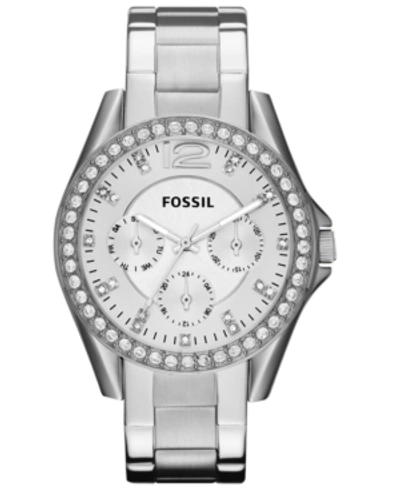 Shop Fossil Women's Riley Stainless Steel Bracelet Watch 38mm Es3202