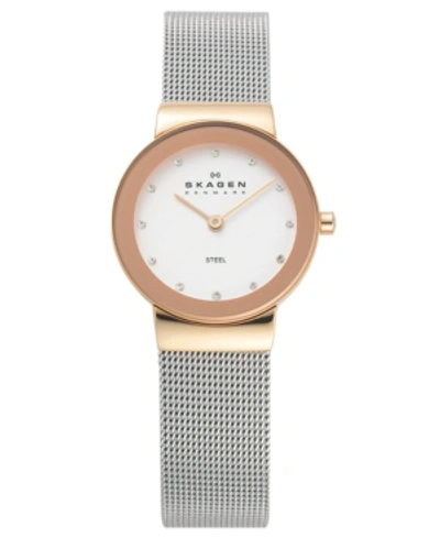 Shop Skagen Women's Stainless Steel Mesh Bracelet Watch 26mm 358srsc