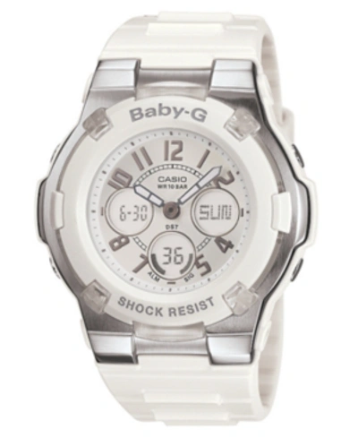 Shop Baby-g Women's White Resin Strap Watch Bga110-7b