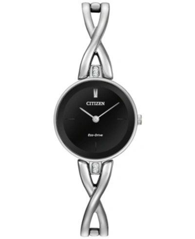 Citizen Women's Eco-drive Stainless Steel Bangle Bracelet Watch 23mm Ex1420-50e