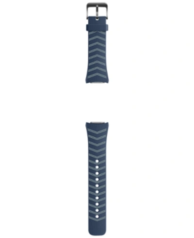 Shop Samsung Unisex Gear S2 Rubber Smart Watch Straps In Navy
