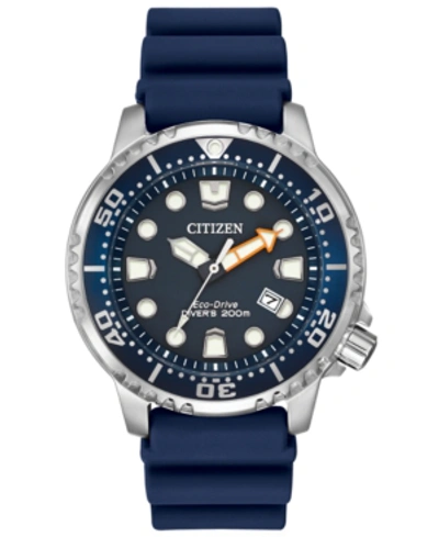 Shop Citizen Men's Eco-drive Promaster Diver Blue Strap Watch 42mm Bn0151-09l