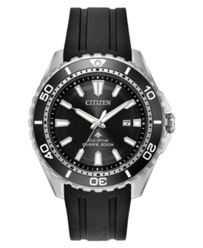 Shop Citizen Eco-drive Men's Promaster Diver Black Polyurethane Strap Watch 44mm