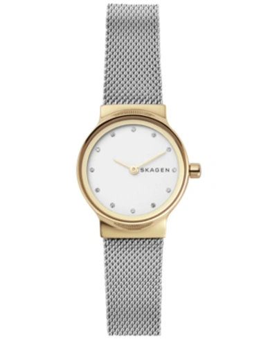 Shop Skagen Women's Freja Stainless Steel Mesh Bracelet Watch 26mm In Silver