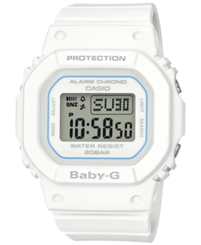 Shop Baby-g Women's Digital White Resin Strap Watch 40mm