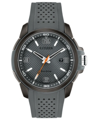 Shop Citizen Eco-drive Men's Gray Polyurethane Strap Watch 45mm