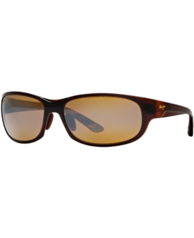 Shop Maui Jim Polarized Twin Falls Polarized Sunglasses, 417 63 In Brown/bronze Polar