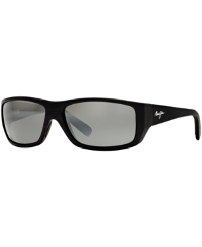 Shop Maui Jim Polarized Wassup Sunglasses, 123 61 In Black/grey Mir Pol