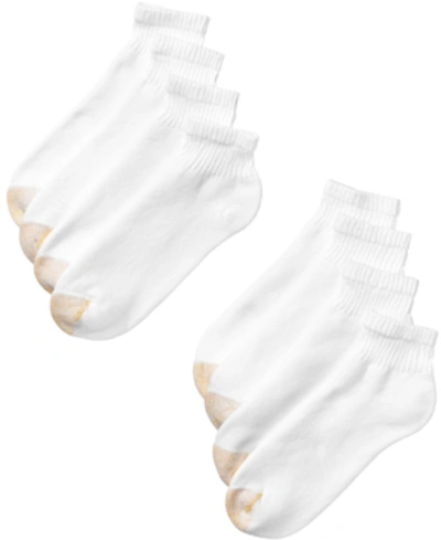 Shop Gold Toe Men's 8-pack Athletic Quarter Socks In White