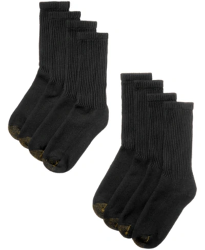 Shop Gold Toe Men's 8-pack Athletic Crew Socks In Black