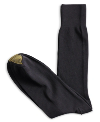 Gold Toe Men's 3-pack Dress Metropolitan Crew Socks, Created For Macy's In Black