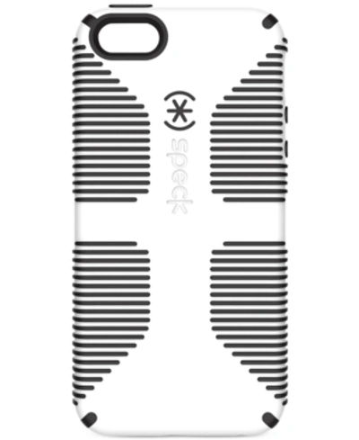 Shop Speck Candyshell Grip Phone Case For Iphone 5/5s/se In White/black