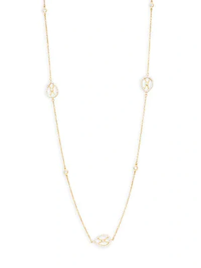 Shop Freida Rothman Mother-of-pearl Harlequinn Single Strand Necklace