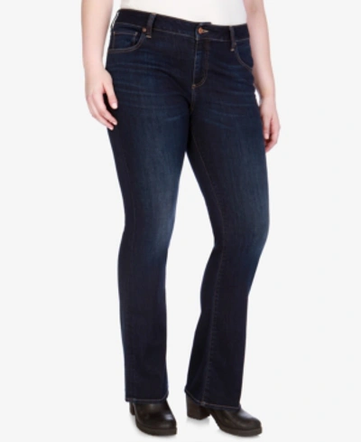 Shop Lucky Brand Trendy Petite Plus Size Bootcut Jeans In Twilight Blue